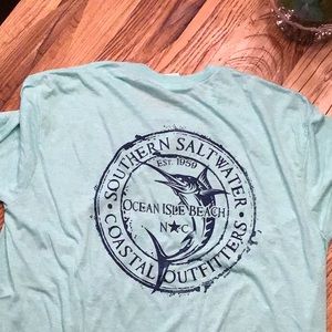 Men’s 2XL t-shirt green with logo
